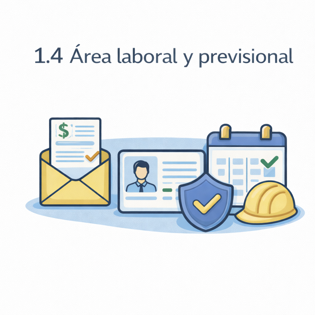 1.4 Área laboral y previsional