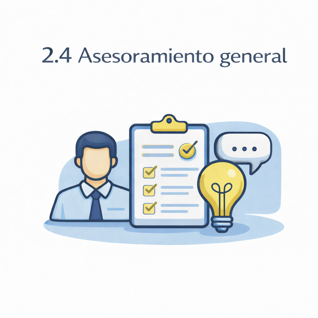 2.4 Asesoramiento general