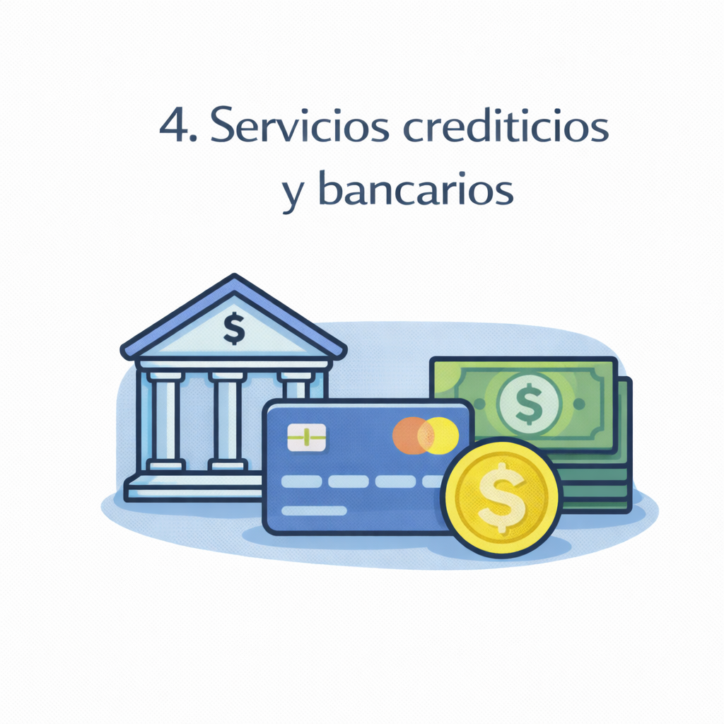 4. Servicios crediticios y bancarios